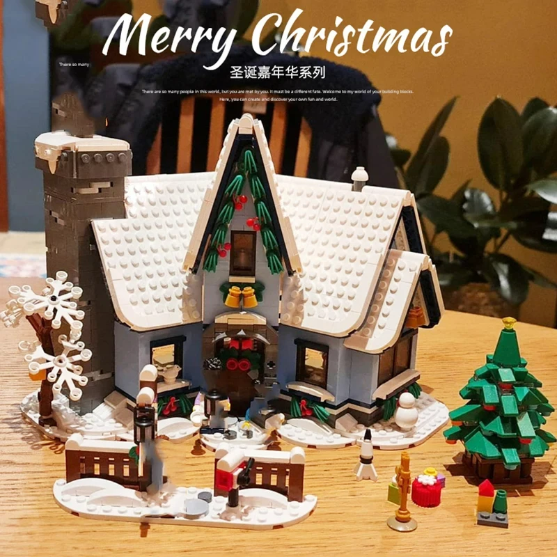 10275 Elf Magic House Santas Visit 10293 Building Block Kit Gifts for Kids Winter Christmas Present Bricks Toys Children 10267