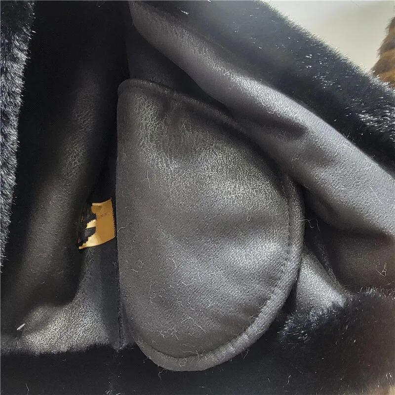 เสื้อโค้ทขนเฟอร์เทียมสำหรับผู้หญิง รุ่นใหม่ประจำฤดูหนาวปี 2025 คอตั้ง ติดกระดุมสองแถว สไตล์เกาหลี แฟชั่นสตรีทแวร์ หรูหรา อุ่นหนา รุ่น HK14887