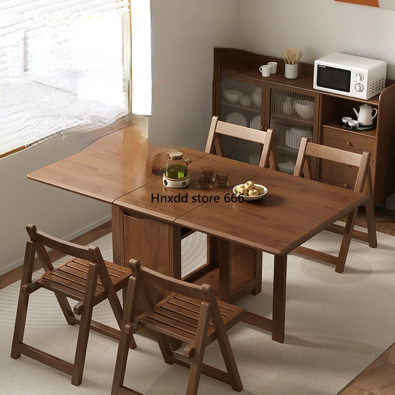 Dining Household dining Rectangle dining and chairs Foldable folding Eating table