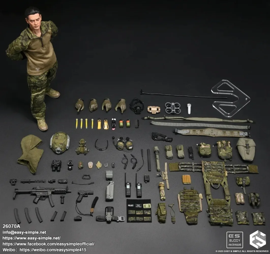 ES 26070 Unidad de misisión especial de soldado a escala 1/6, modelo de conjunto SDU
