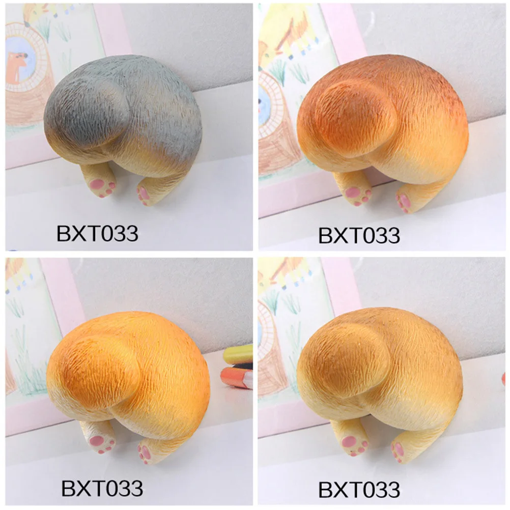 

Stereo Corgi Butt Refrigerator Sticker Magnetic Resin Decor for Fridge Home Kitchen Adhesion Creative Funny Mood Booster