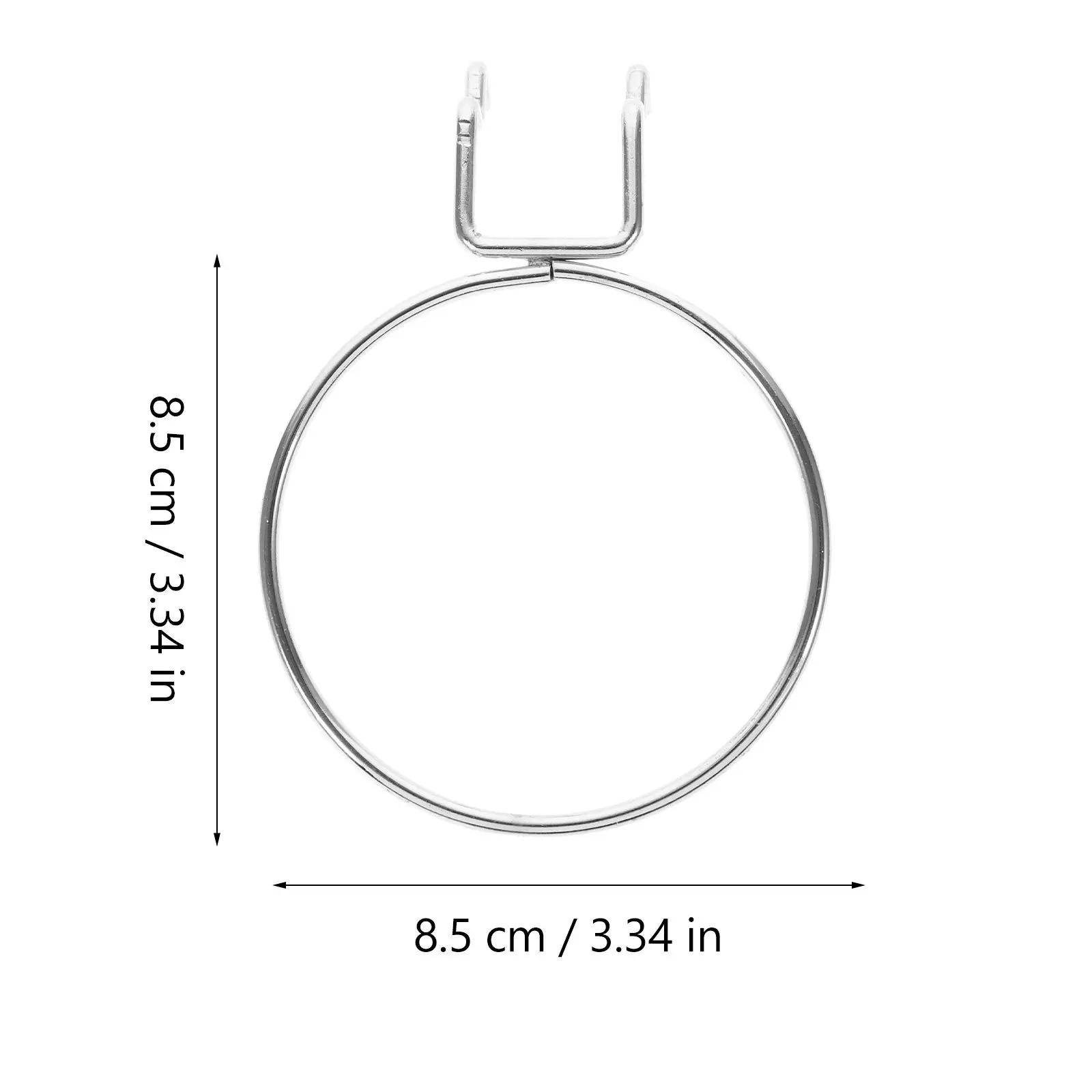 Stainless Steel Pegboard Ring Hook – Heavy Duty Organizer for Wall, Bathroom, Study, Hallway, Garage