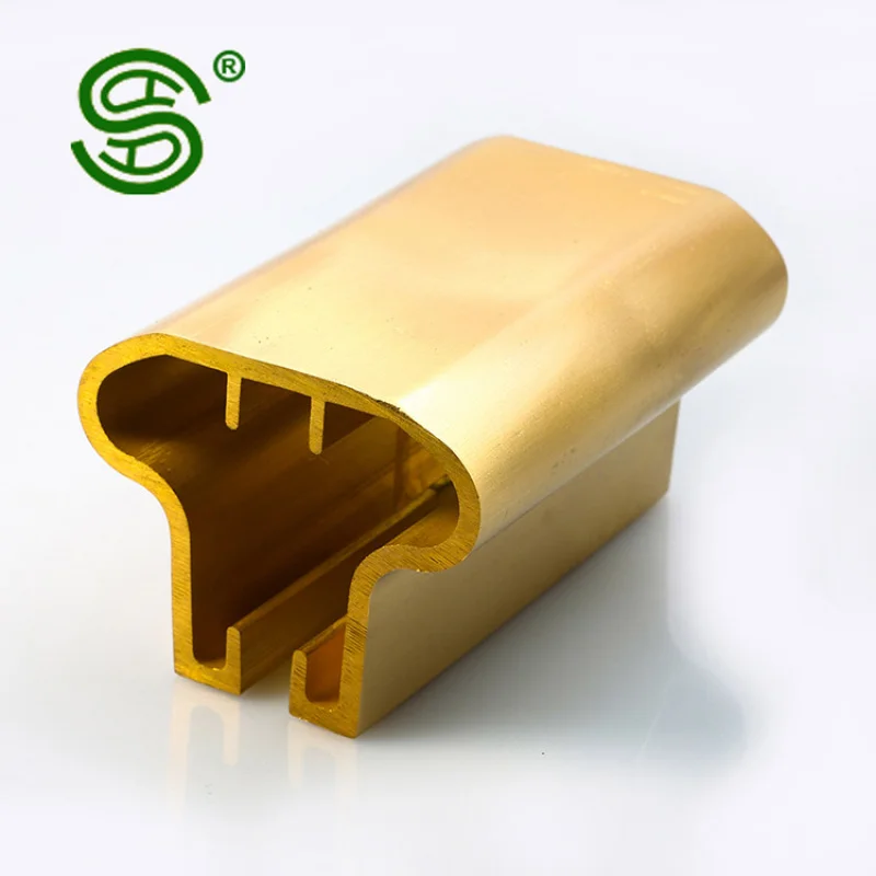 custom.Factory Direct High Quality Stair Railing Brass Metal Stair Handrail Balustrade Handrail
