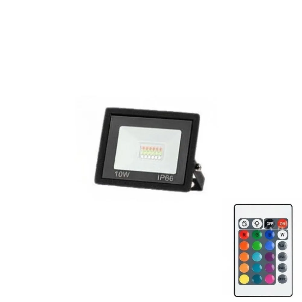 Reflector IP66 Waterproof RGB LED Floodlight Multicolor With Remote Outdoor Lighting 220V 30W 50W 100W Color Spotlight Fountain