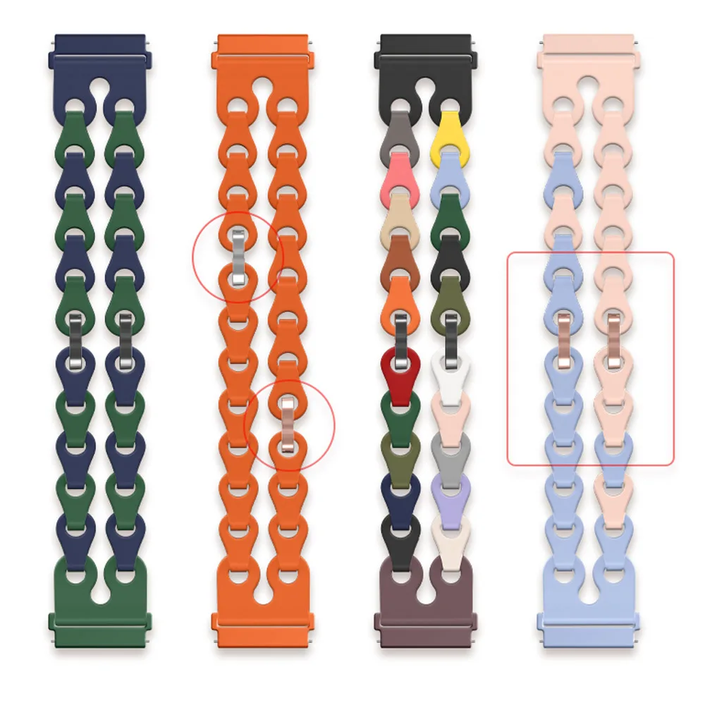 สายกลวงออกสำหรับนาฬิกาหัวเว่ยพอดีกับ3คู่สร้อยข้อมือที่มีสีสันสำหรับ Huawei Fit 3สายรัดข้อมือกีฬาอุปกรณ์เปลี่ยนได้