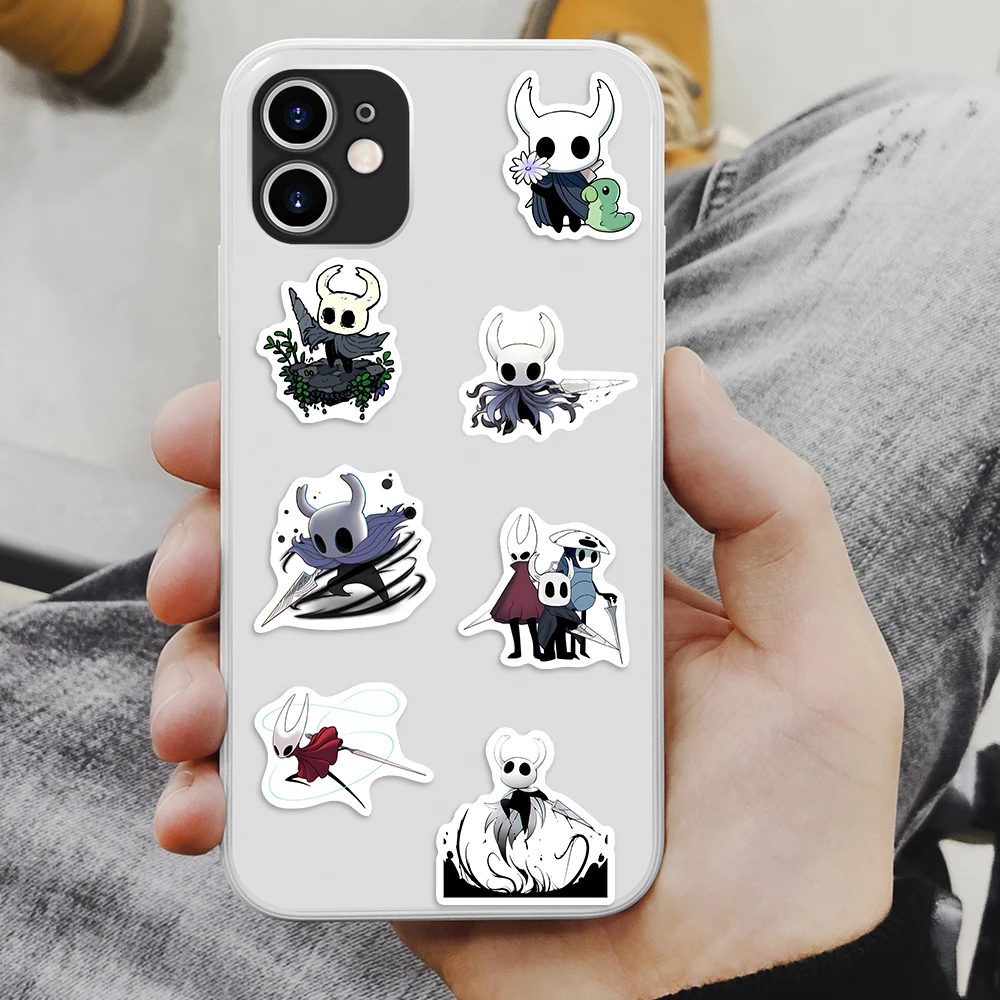 Hollow Knight Adventure Game Stickers DIY Gift Kids Toy Decal for Laptop Phone Scrapbook Luggage Bottles Decorative Waterproof