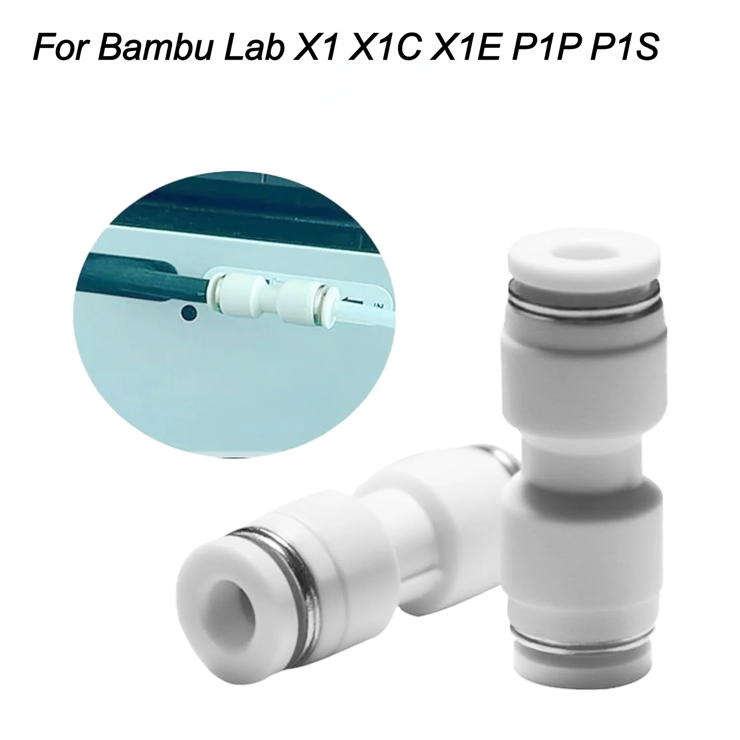 

Соединитель для трубки Боудена из ПТФЭ для 3D-принтеров Bambu Lab X1, X1C, X1E, P1P, P1S, быстроразъемный удлинитель экструдера из полиуретана 4 мм