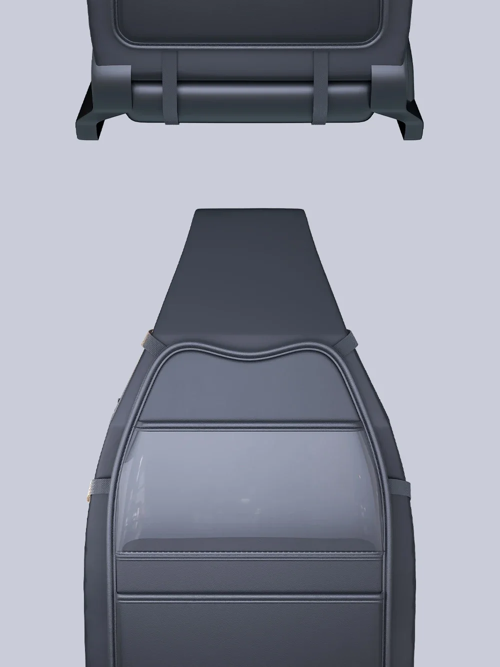 Autositz-Kick-Proof-Pad mit Taschen, PU-Leder, Schutzabdeckung für die Rückenlehne des Autositzes, multifunktionaler Tablet-Halter für Kinder – Detail 10
