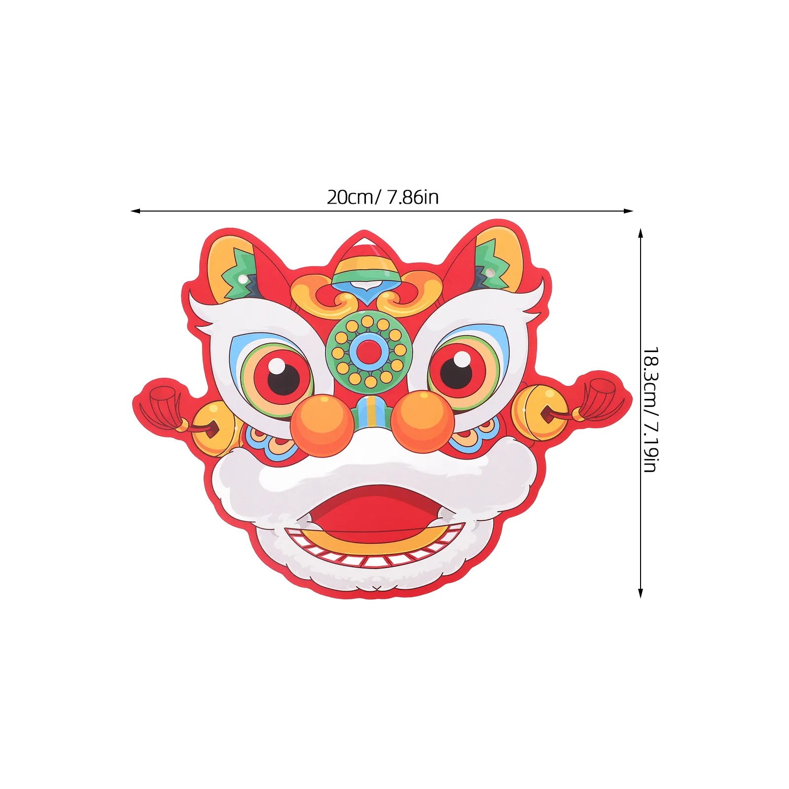 1Set Chinese New Year Pennant Banner Vibrant Double-Sided Paper DIY Hanging Decoration for New Year Party Lunar Celebration Flag