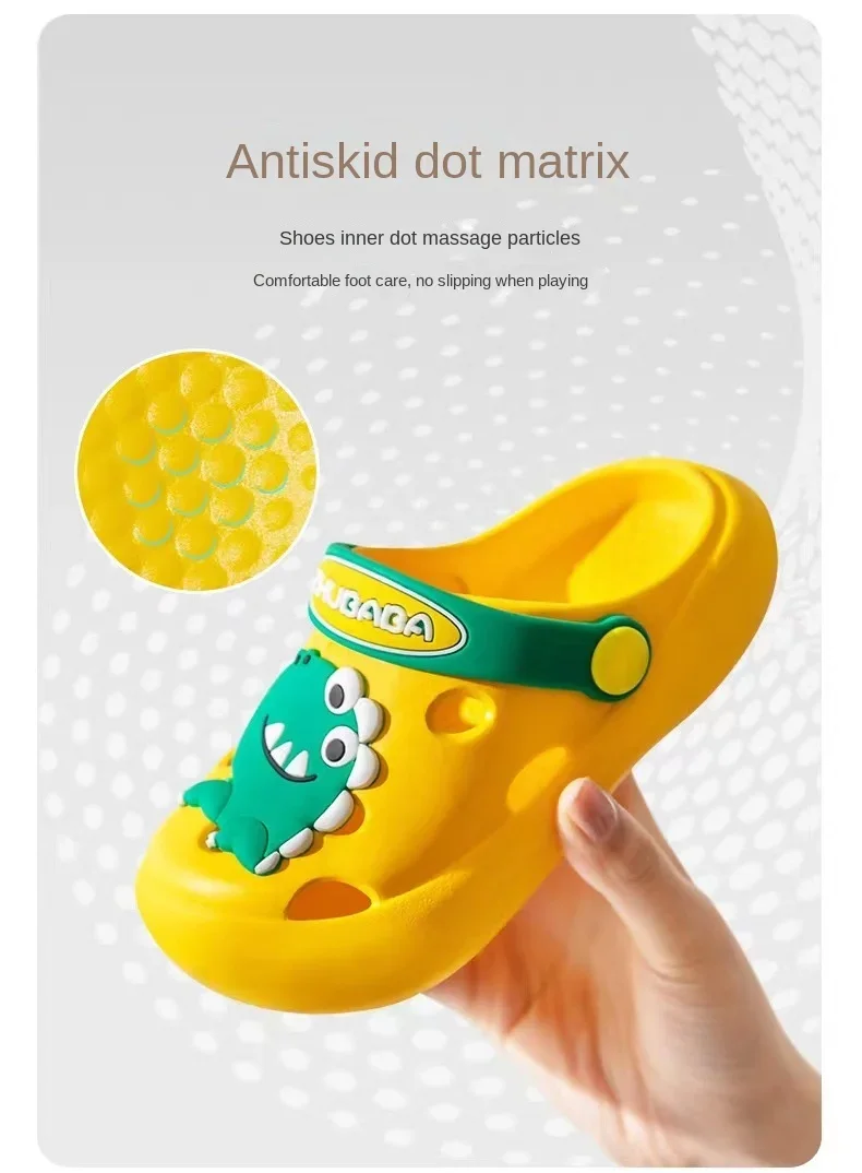 Cartoon Hause Hausschuhe Kinder Mode Nette Weiche Sohlen Nicht-slip Sandalen Sommer Neue Design Schuhe Baby Unisex PVC Runde kopf Hausschuhe – Detail 7