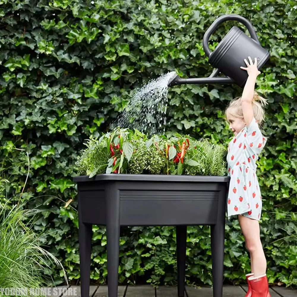 1L/2L Watering Can Pot Long Mouth Plastic Flower Spray Water Kettle Garden Plants Large Capacity Watering Device Watering Tool