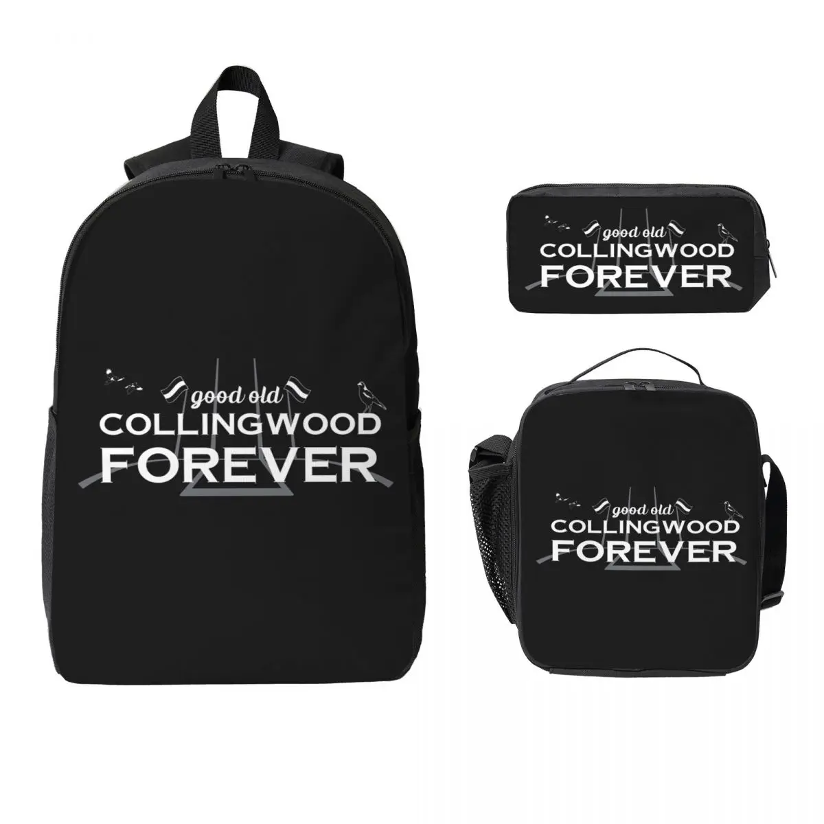 Good Old Collingwood Forever Backpack Student BookBag School Bag Computer Shoulder Bags 3ps Insulated Lunch Bag Pencil Case