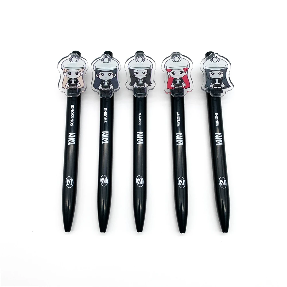 KPOP (G)I-DLE 2 Album Ball Pen Super Lady Acrylic Cartoon Figure Ballpoint Pen MiYeon Soyeon YUQI Minnie Shuhua Fans Gift