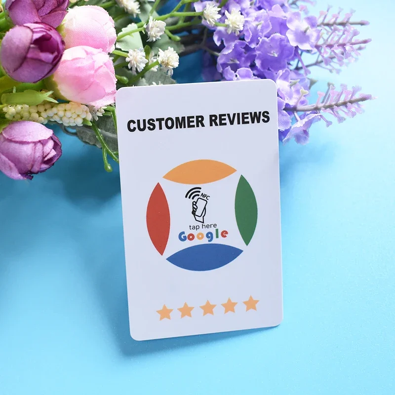 Google Review Card Increase Your Reviews Universal NFC Cards customized