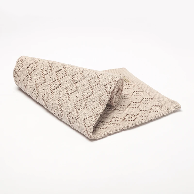 Baby Blanket Baby Swaddle Wrap Soft Comfortable Cotton Knitted Newborn Boys Girls Stroller Bedding Crib Cuddle Quilt 90*70cm Mat