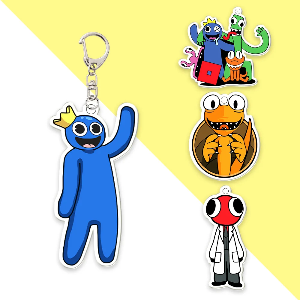 

Roblox Rainbow Friends Character Acrylic Keychain Accessories Cartoon Cute Charms Backpack Ornament Car Ke Ring Keyring Charm