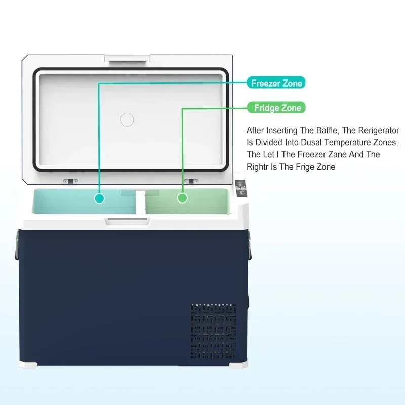 %a المحمولة 12 فولت 40L صندوق تبريد إعادة تدوير سيارة صغيرة 12 فولت ضاغط الثلاجة ثلاجة صغيرة للتخييم في الهواء الطلق قافلة Rv #4