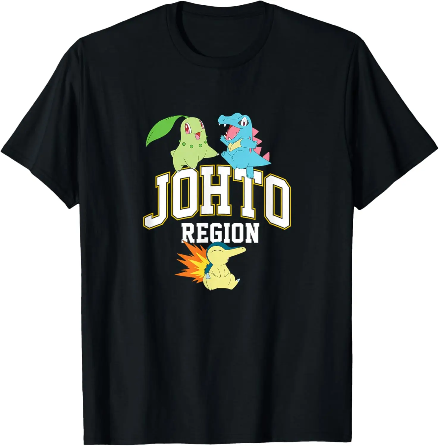 Pokémon - Johto Region Starters Anime T-Shirt S-6XL