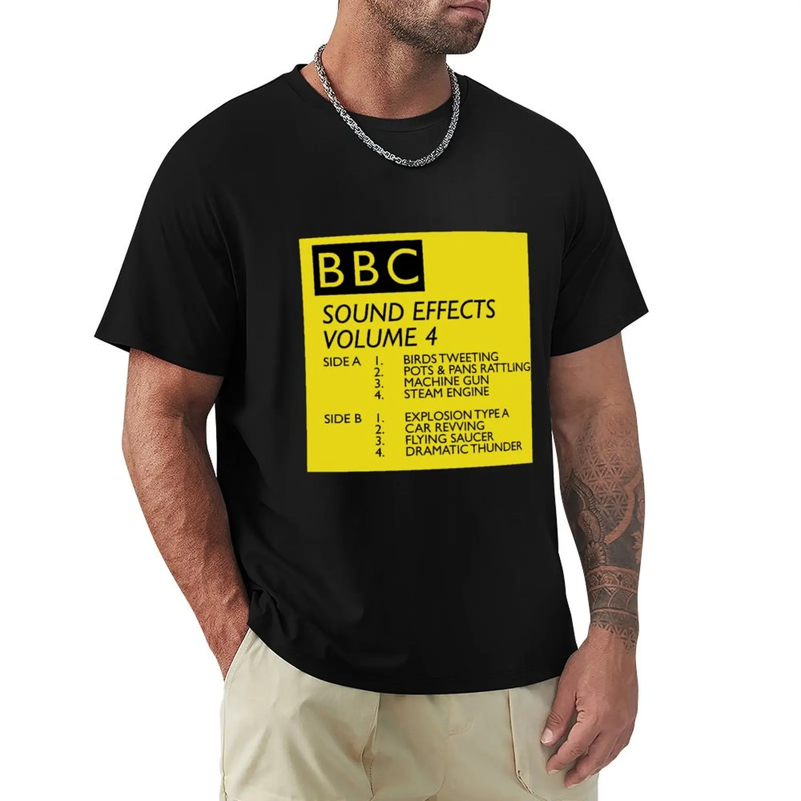 BBC Sound Effects Volume 4 T-Shirt All Weather Casual Short Sleeve