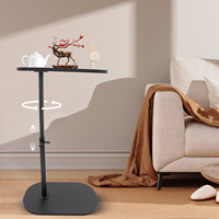 Modern Freestanding C-shaped Side Table Small Coffee Table Height Adjustable Side Table