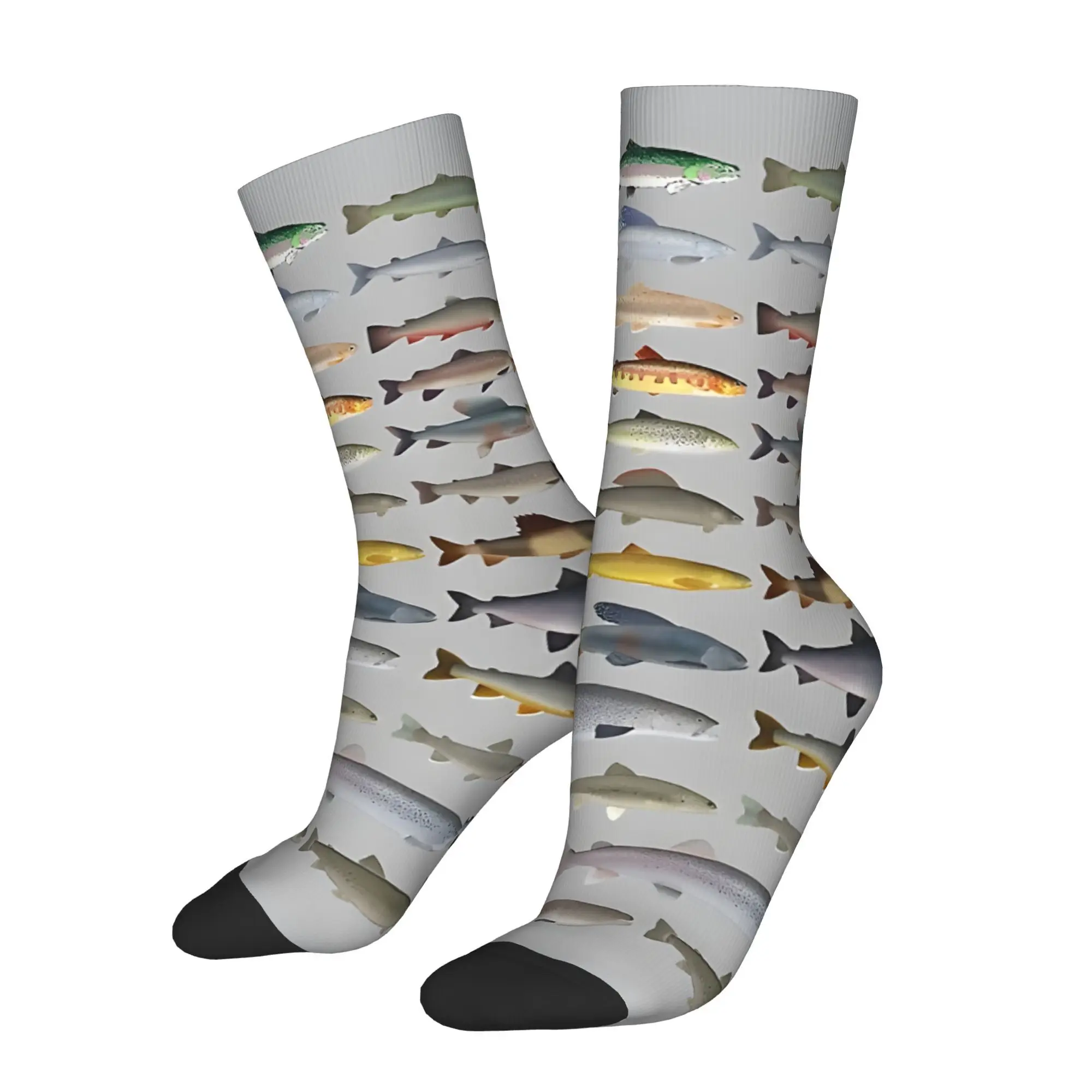 

Animal Arrangement Men Cycling Socks All Season Breathable Athletic Crew Socks for Spring Summer Fall Winter