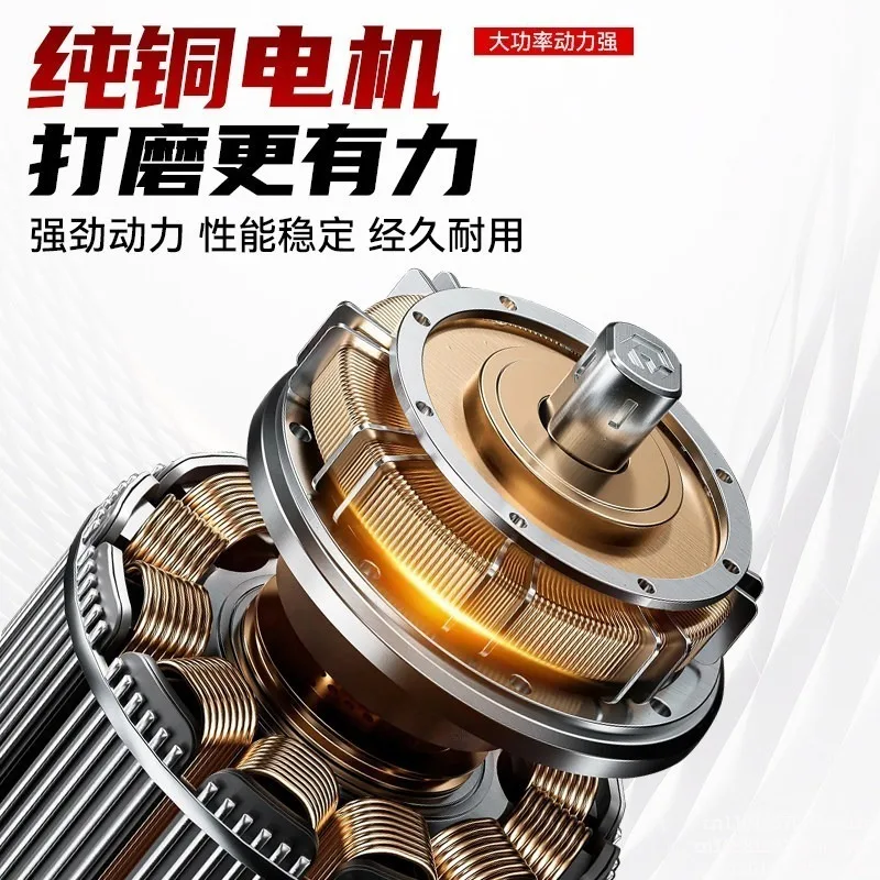 Handheld three-head grinder dust-free electric floor grinder polishing and refurbishment