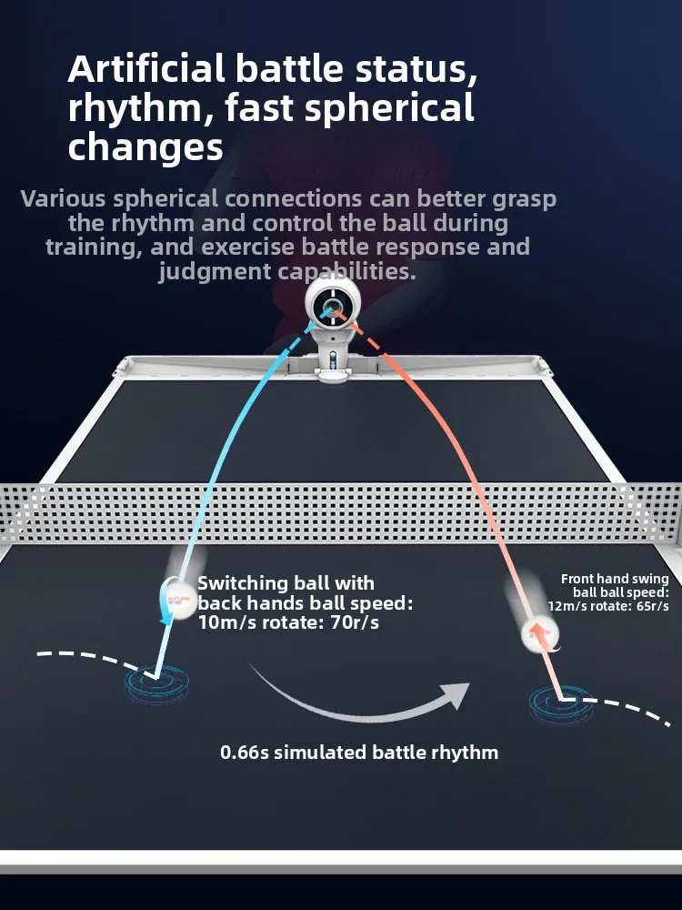 STLF OMNI Professional Ball Machine APP Controlled Free Programming Portable Trainer for Home Practice Table Tennis Robot