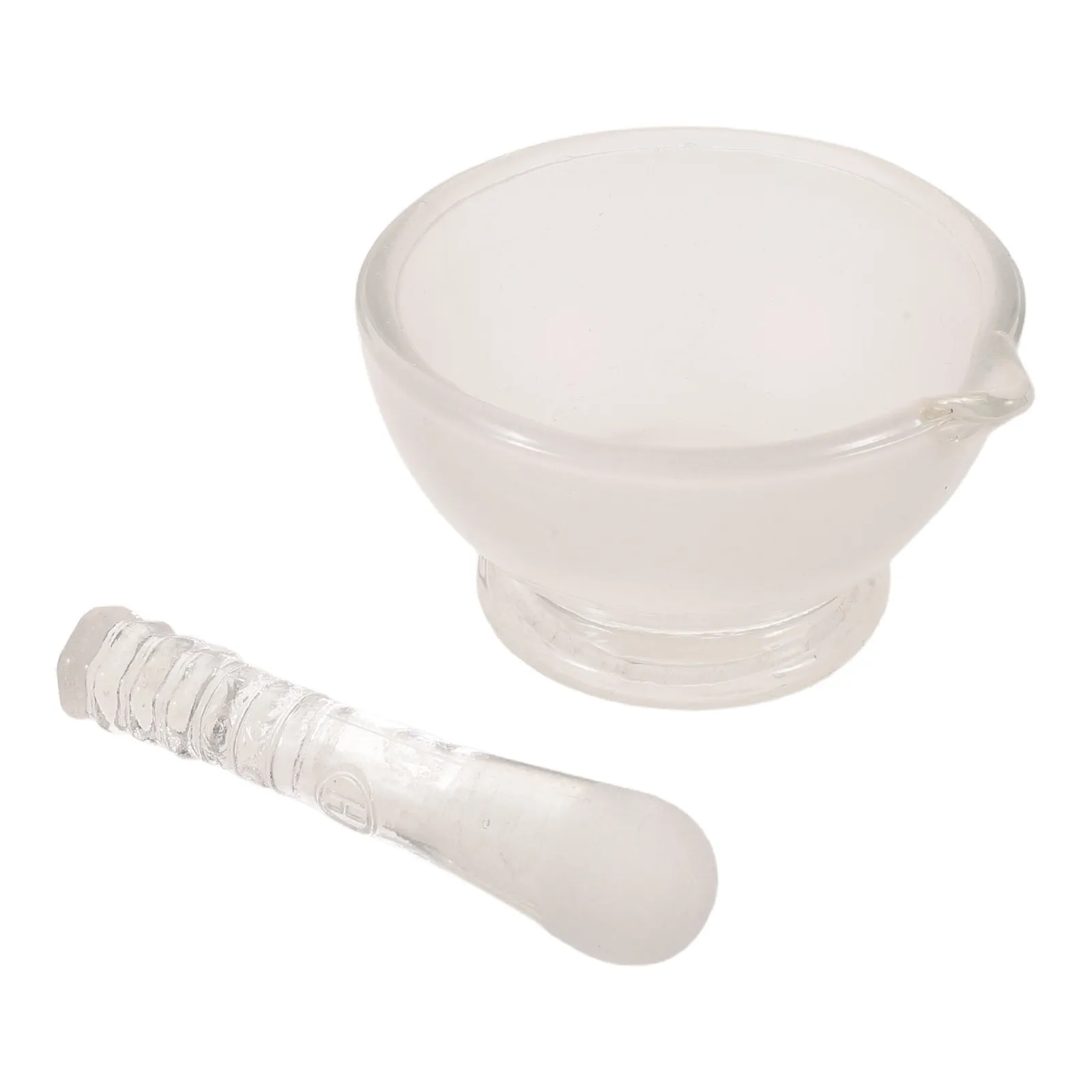 1Set Glass Mortar and Pestle High Borosilicate Laboratory Grinding Bowl Medicine Grinder Pharmaceutical Reagent Crushing Lab