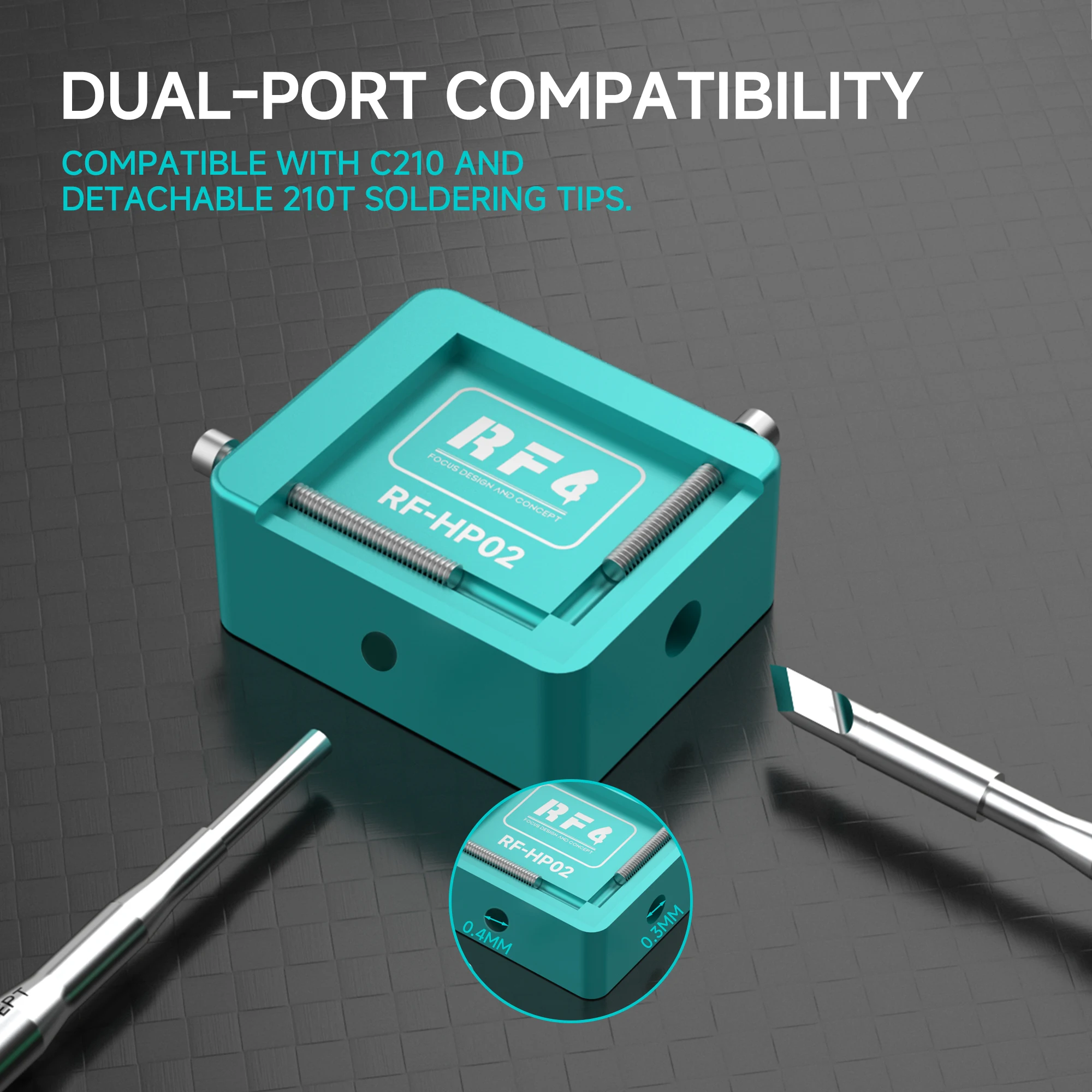 RF4 RF-HP02 Dual-Sided Chip Cleaning Block Adjustable BGA IC Holder Fast Heat Desoldering Fixture for Phone Motherboard Repair