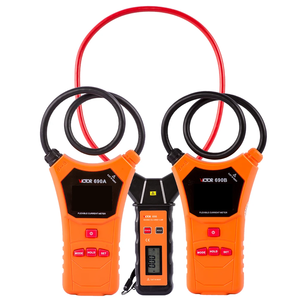 RUOSHUI 690 Digital Flexible Current Clamp Meter Multimeter True RMS Leakage Ammeter Pliers Voltage Tester Electric Instruments