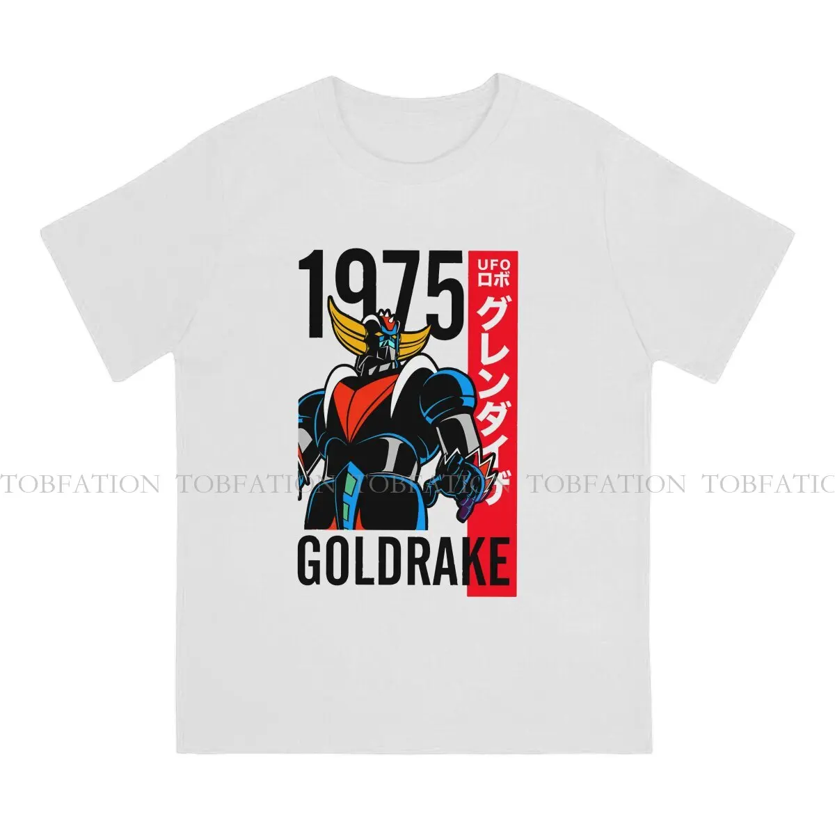 Anime UFO Robot Grendizer Actarus Goldrake 1975 cotone T Shirt Vintage Graphic maglietta da uomo o-collo abbigliamento da uomo