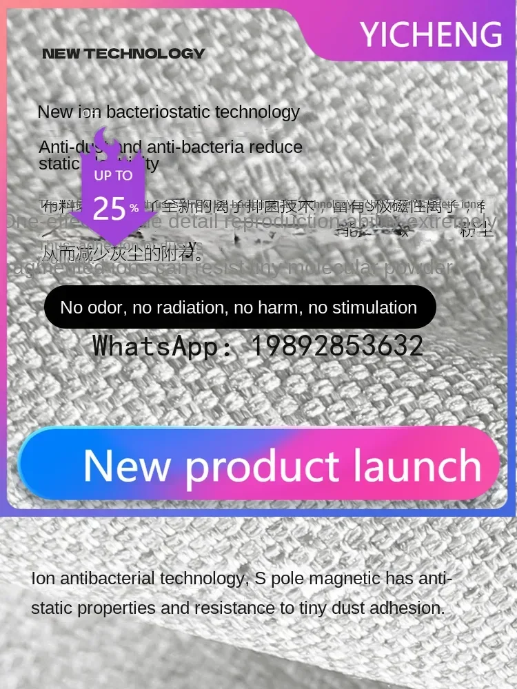 

Horizon Cotton and Linen Sofa Living Room Fabric Craft Sofa Cream Style Small Apartment Straight Row Sofa