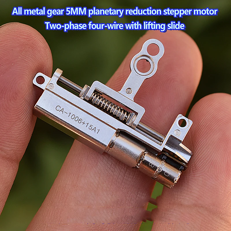 

Micro Tiny 5 мм прецизионный планетарный редуктор, шаговый двигатель, 2-фазный 4-проводной шаговый двигатель, линейный винт, металлический слайдер, стержень 5 мм