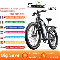 Shengmilo MX05 Electric Bike 1000W 48V 17.5Ah E-Mountain Bike Adult Ebike Men electric Bicycle Fat Tire Off-Road E-Bicycle
