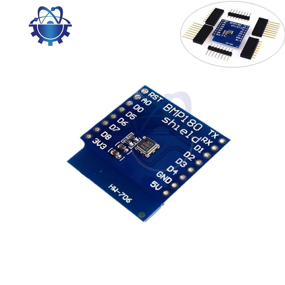 ESP-WROOM- 32 WeMos D1 Mini Module Development Board 3.3V Based On BMP180 With Pin BMP180 Temperature and Pressure sensor