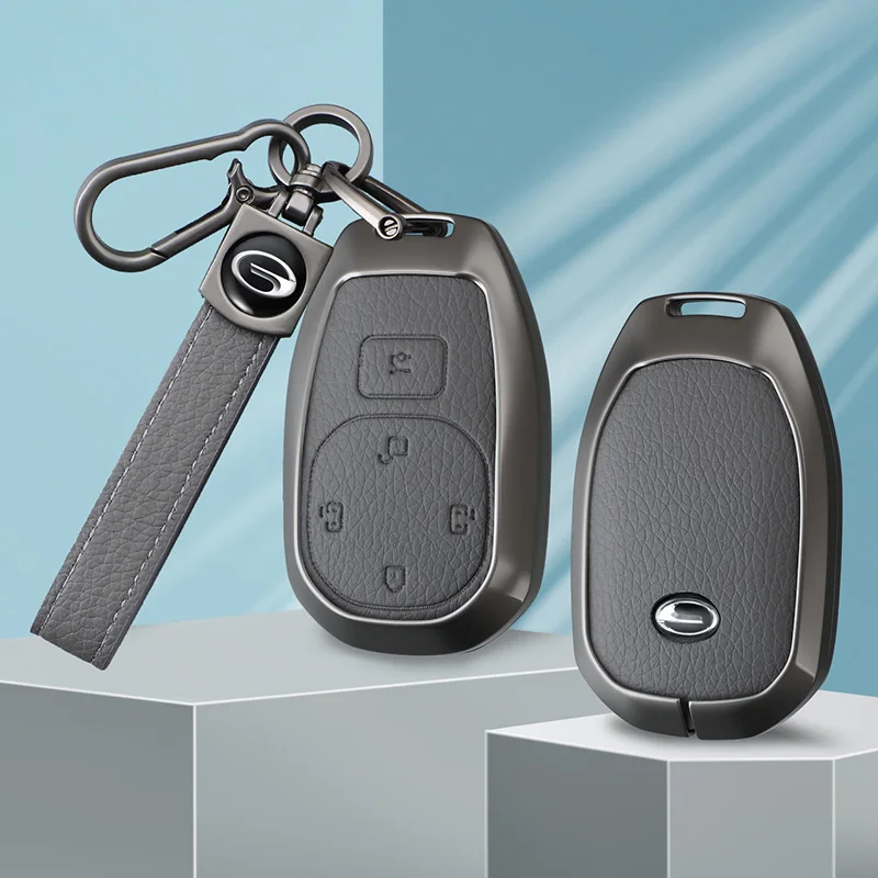 5 Buttons Car Key Case Cover Shell Fob For GAC Trumpchi 2021 Empow J11 J12 J13 J14 J15 J16 GS8 Car Interior Keychain Accessories