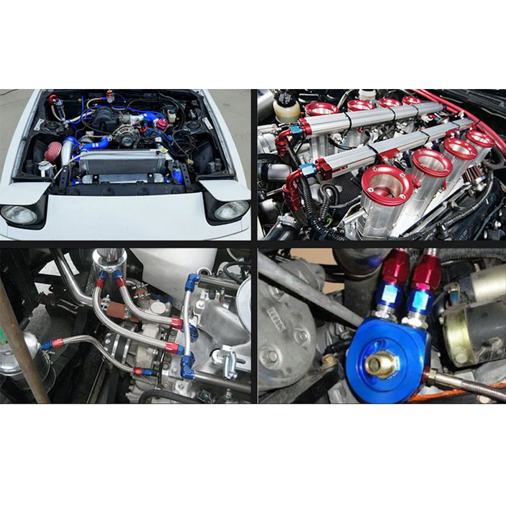 45 ° 90 ° car modification forging engine oil radiator oil cooling oil pipe aluminum alloy leak proof joint AN4~AN16