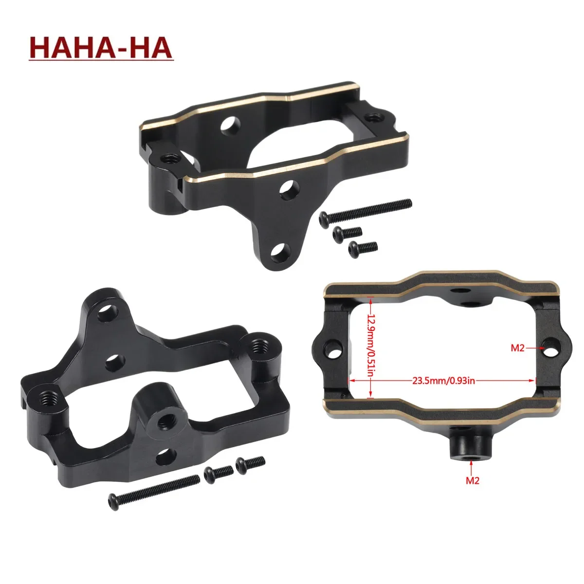 9.3g CNC Brass Steering Servo Mount for 1/18 RC Crawler TRX4M 9739 Defender Bronco Upgrade Parts