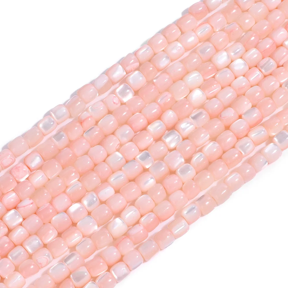 Natural Shell Bead 3mm Rondelle Loose Spacer Pink Mother Of  Pearl Beads For Jewelry Making DIY Earrings Bracelets Necklaces 14\