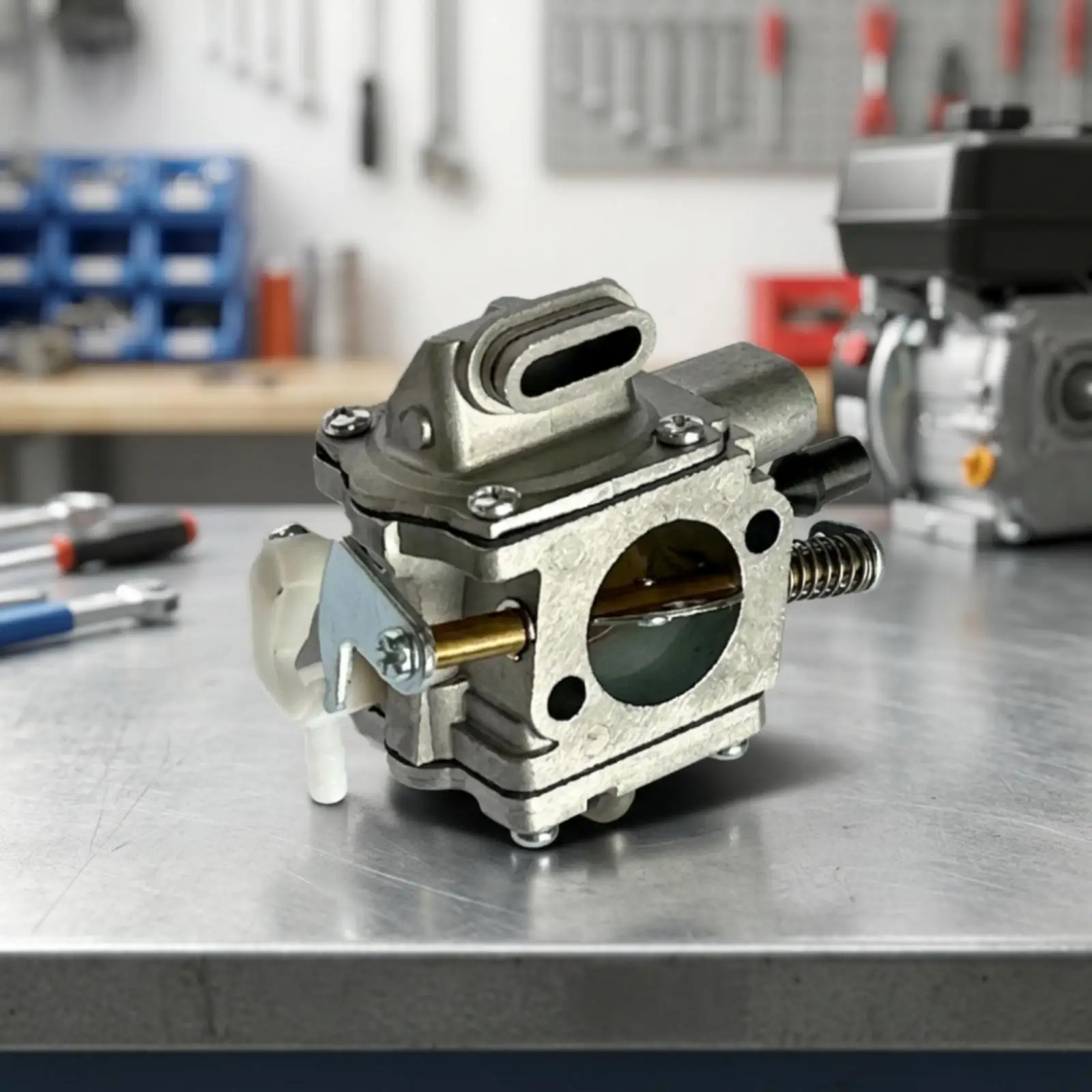 Carburetor for Chainsaw MS651 MS661 Direct Replacement Part for Outdoor Power Equipment Engine Carburetor Silver Gray Finish