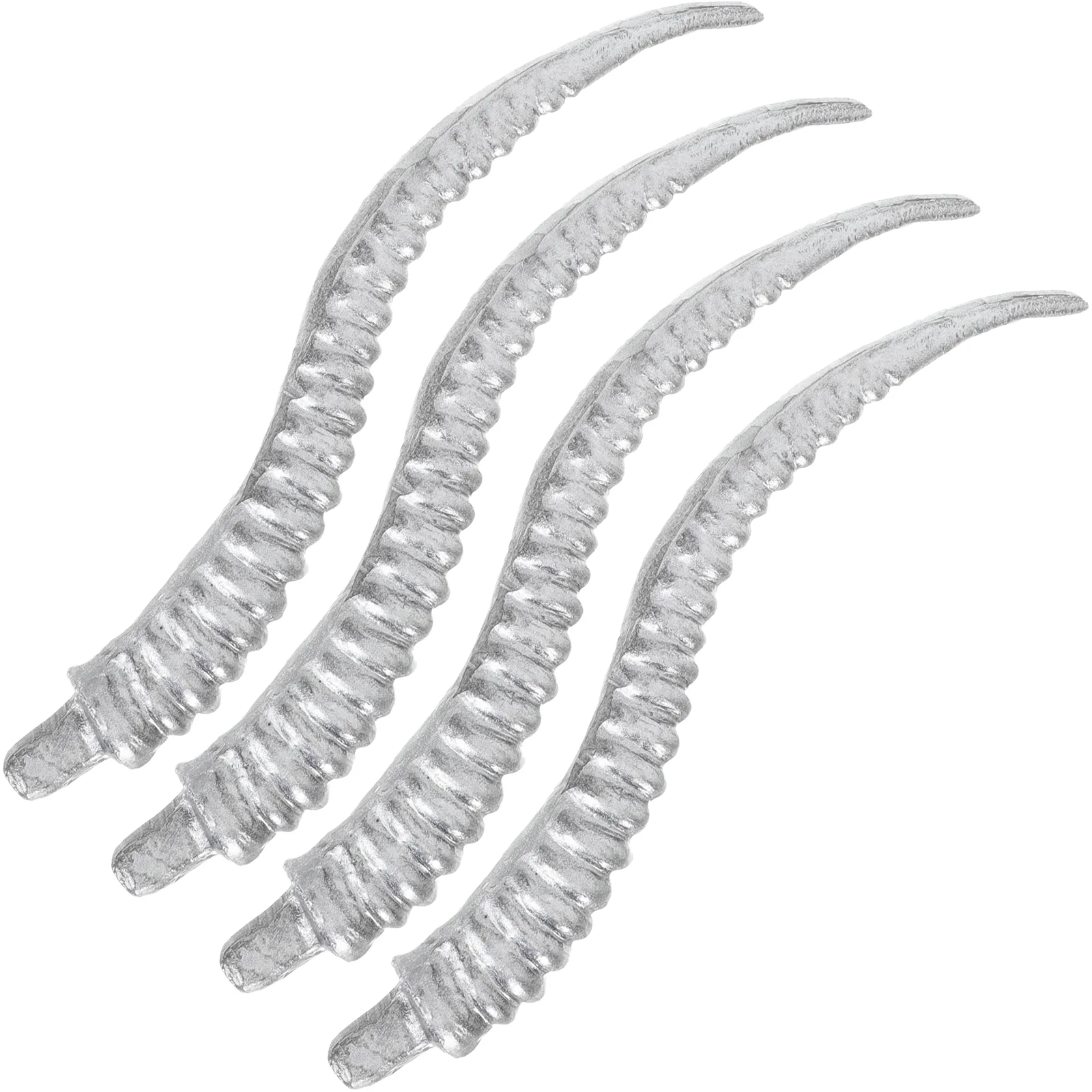 

4 Pcs Artificial Antelope Horn Worms for Bass Fishing Horns Ear Hair Hoop Power Bait Sheep Head Band Headband Goat