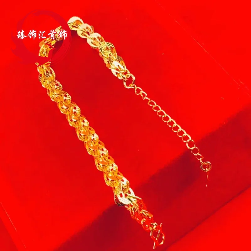 2026 Full Phoenix Tail Vietnamese Sand Gold Bracelet For Women Simple Copper Gold Plated Classic Holiday Gift For Her Jewelry Ac