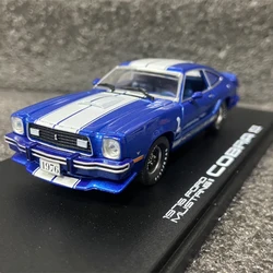 GreenLight 1:43 Scale 1976 Ford Mustang Cobra Simulation Alloy Car Model Static Display Collectible Gift Souvenir Decration