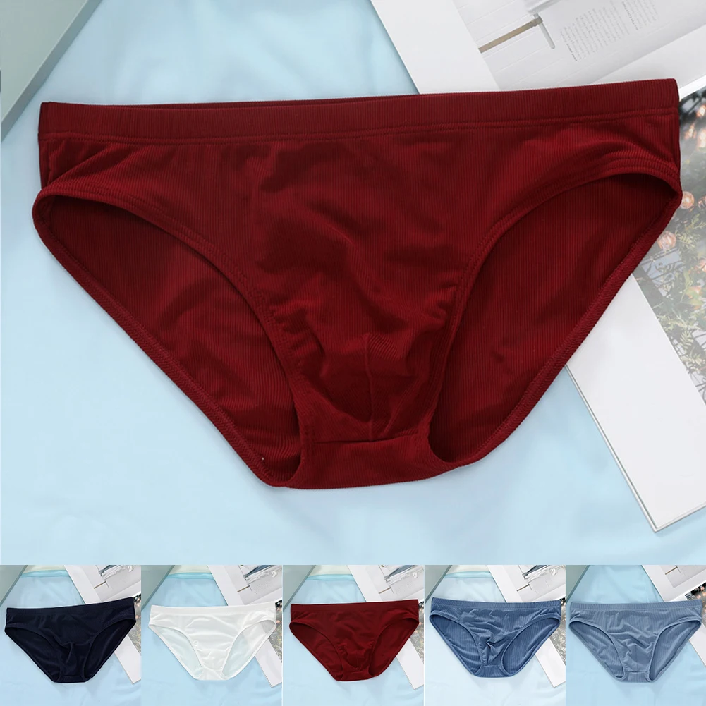 حار بيع الرجال ملخصات الحرير الجليد التجفيف السريع تنفس الحقيبة الملابس الداخلية مرونة لينة الصيف رقيقة سراويل حزام رياضي