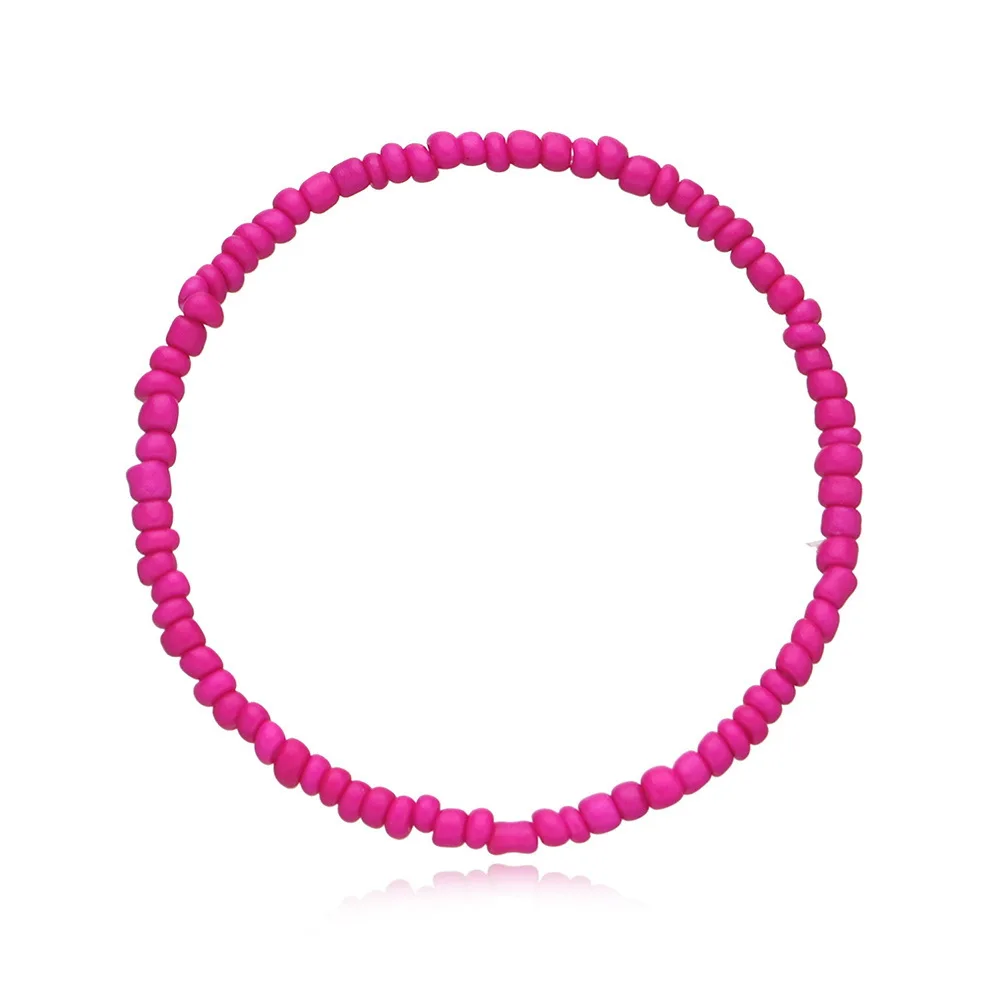 

7Pcs Lady Bracelet Colorful Bead Elastic Rope Durable Safe Fashionable Hand Decoration for Beach Holiday Gift