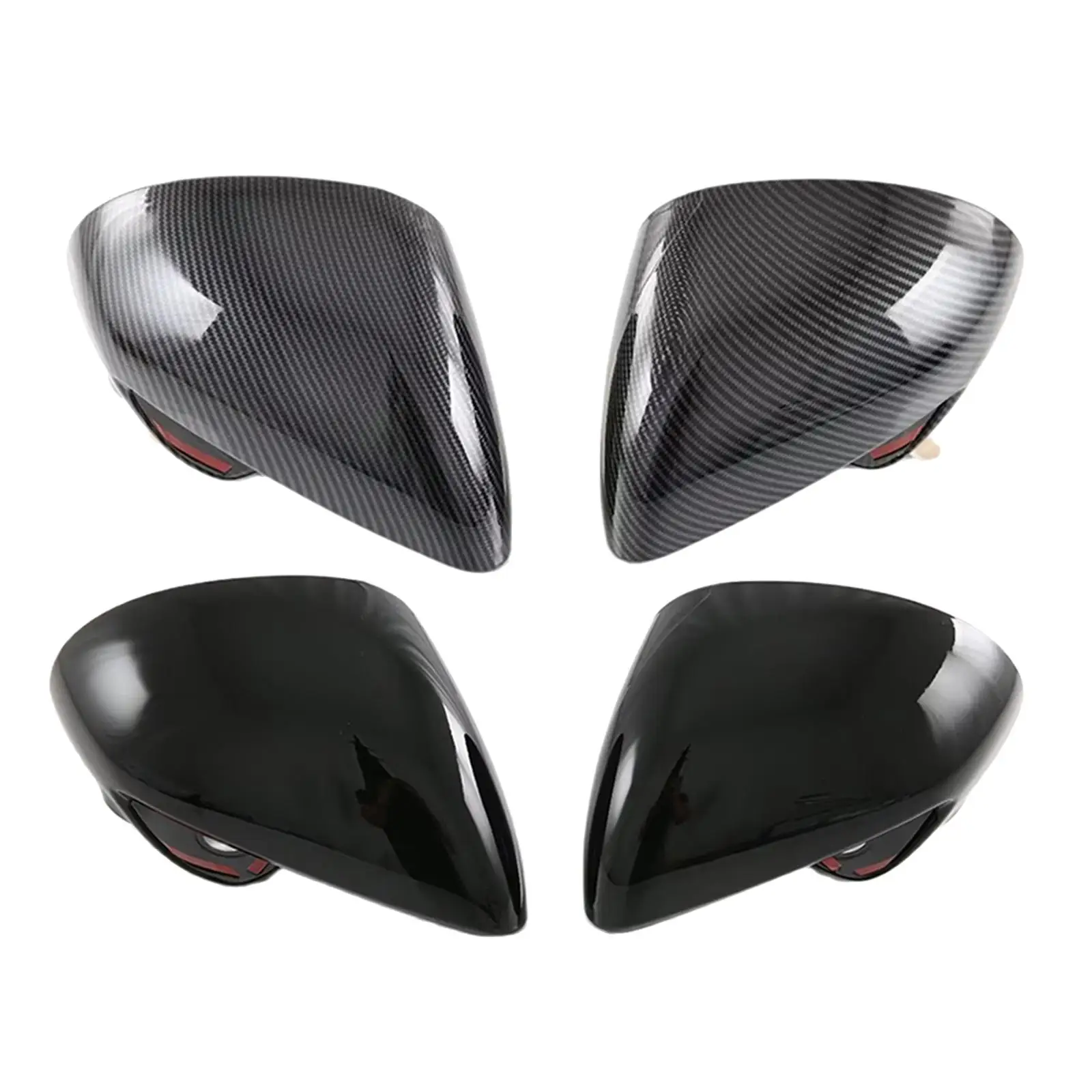 

2 Pieces Car Side Rear View Mirror Guard Cover Caps Trims Replacement Parts for