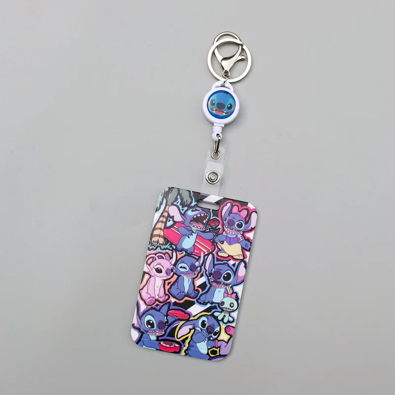 Kawaii ديزني غرزة حامل بطاقة لطيف حافلة دفع في مجموعة بطاقات طالب الحرم الجامعي بطاقة العمل وجبة بطاقة تلسكوبي مجموعة بطاقات الوصول #5