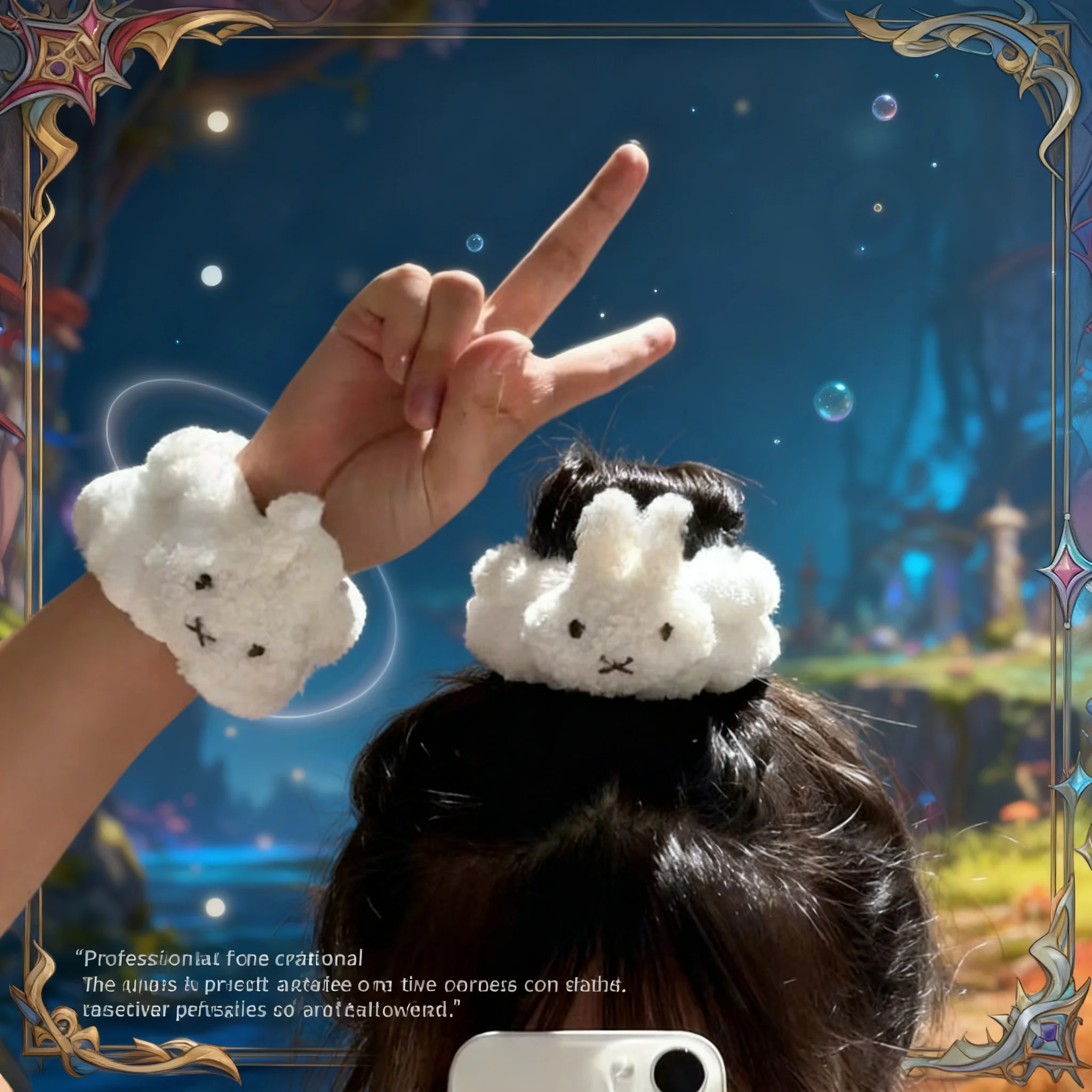 Face Wiping Wristband Miffy CuteCartoon Bunny Waterproof Anti-Splash Drip-Proof Moisture-Wicking with Elastic Band Skincare