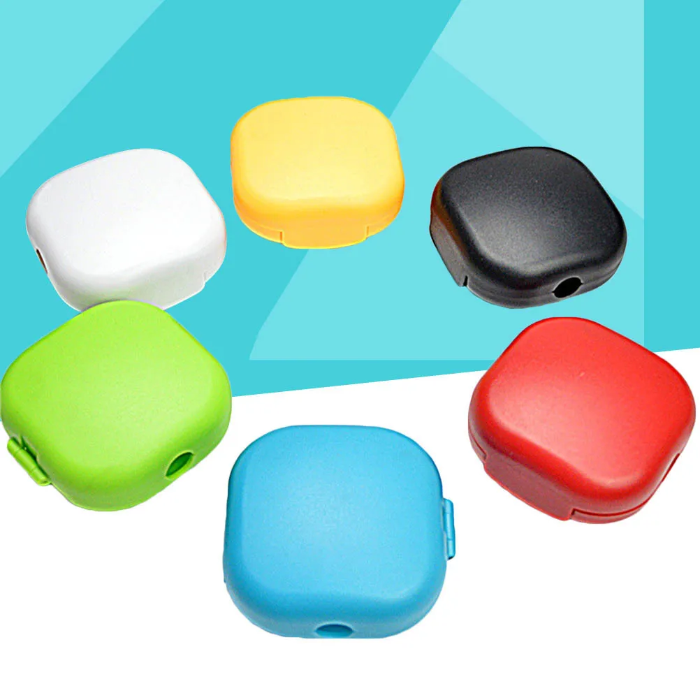 

6 pcs Cartoon Cable Winder Bunckle Design Earphone Organizer Portable Usb Cord Protector For Travel Home School Random Color