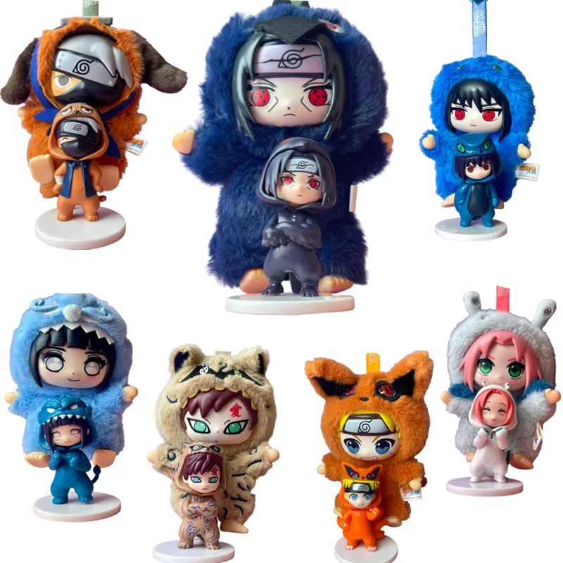Hot Sale New EAKI Naruto Blind Box Uzumaki Stuffed Shippuden  Plush Figure Ornament Toy Birthday Gift  Buy large,get small free
